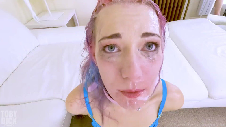RealTobyDick: Cums from face slaps - Hardcore