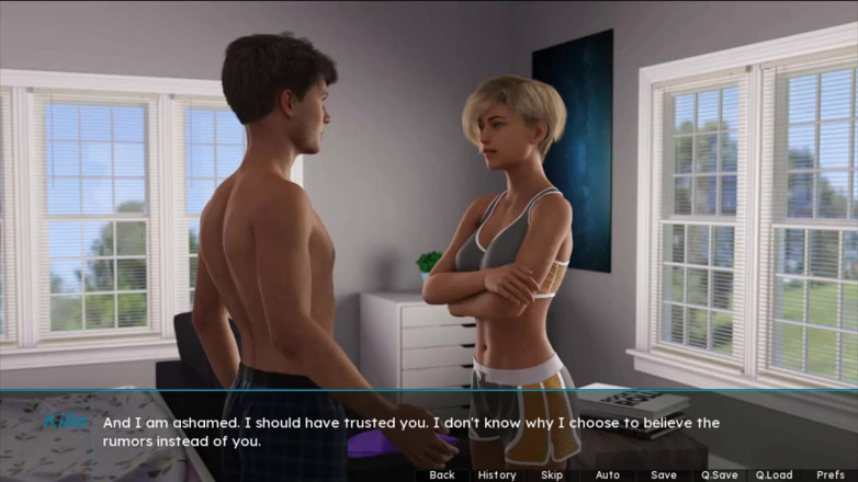 Visual Novels: Yaz kokusu bölüm 6 (kız arkadaş rotası)