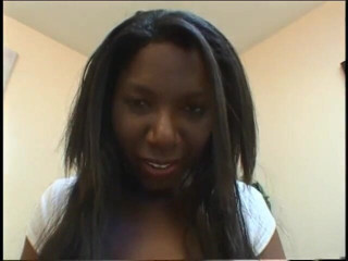 Solo Sensations: Black slut spreads her shaved pussy and slides her fingers...