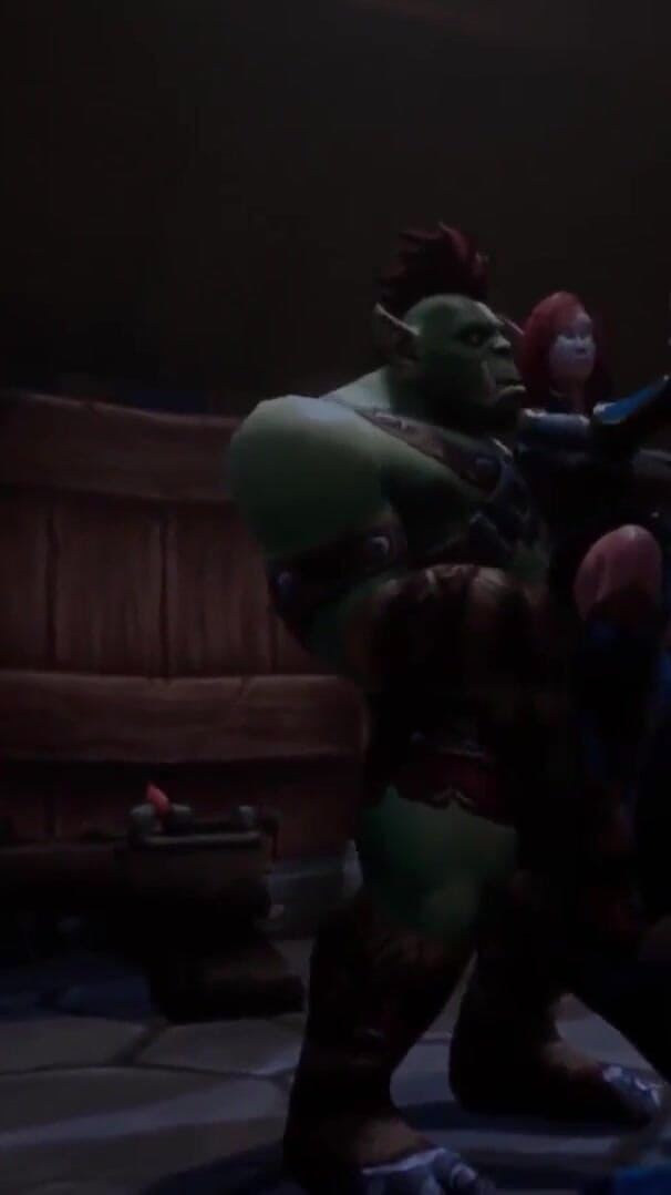 Elf double teamed by an Ork and a Troll (Wraith ward) Elf double teamed by an Ork and a Troll (Wraith ward)