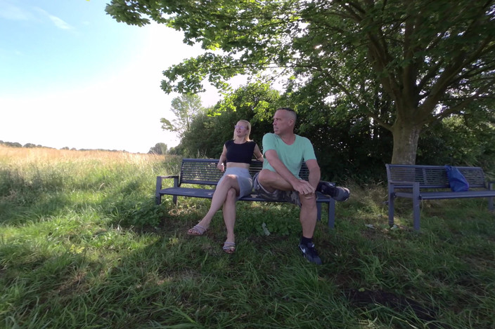 BlondeHexe VR: Horny Blonde Gets Fucked Publicly by the Stranger!