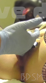 BDSM urethral training... clitoral vibrator fixed & urethral pinky finger insertion... Female urethra that bites down to ...