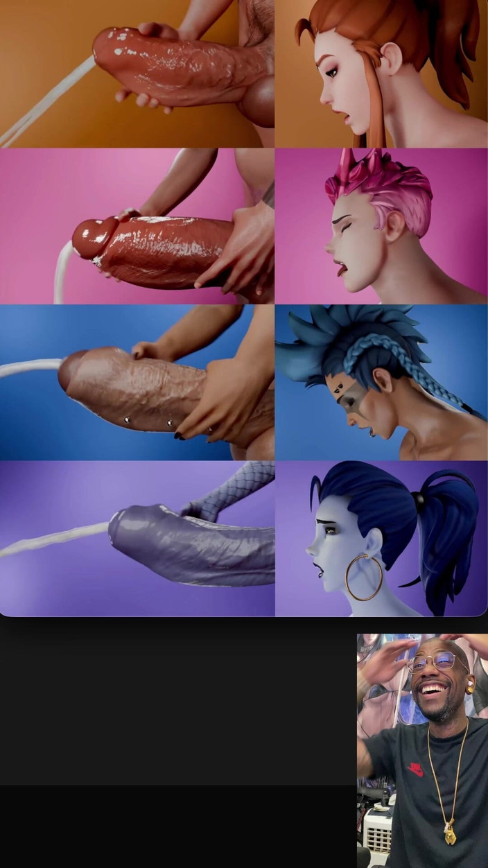 L6RD7BLU3 FUTA: Éjaculation transsexuelle avec une chatte étroite, overwatch, branlettes transsexuelles et éjaculations, bites,...