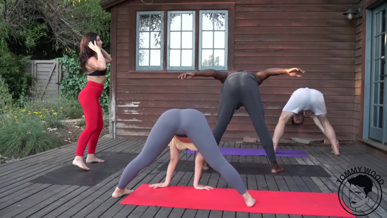 Tommy Wood XXX: Hot swingers orgy having flexible yoga foursome trukait &amp; yoga goddess