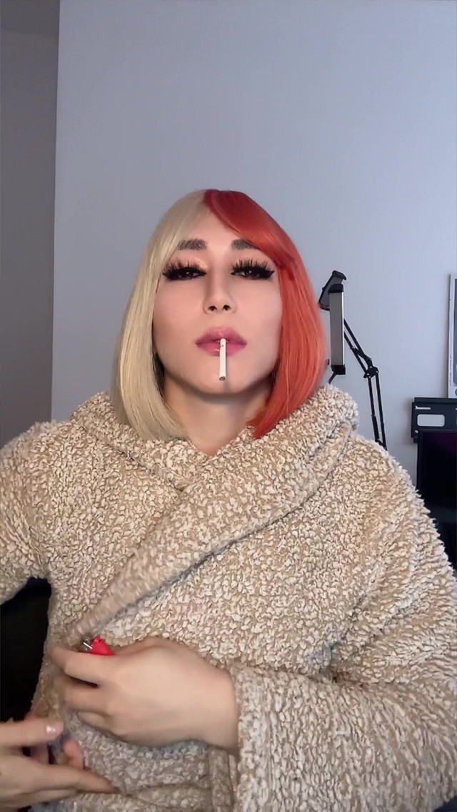 Smoking Sissy Slut Full Feminization with Catsuit and Boots (Viper Fierce)
