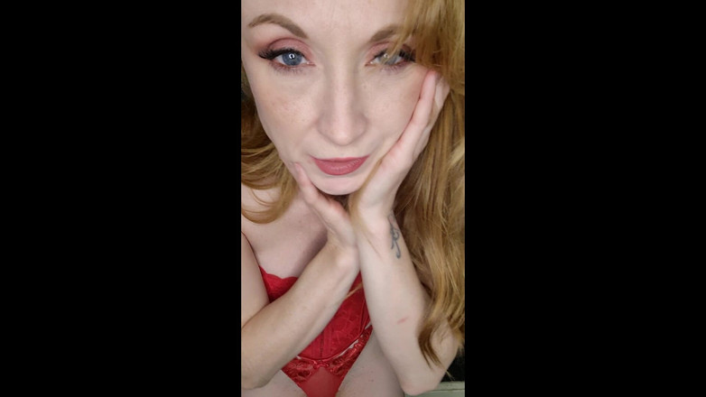 Lily kink: JOI: Rode Lingerie Verleiding, Poesje Uitgespreid, Creampie Smeken