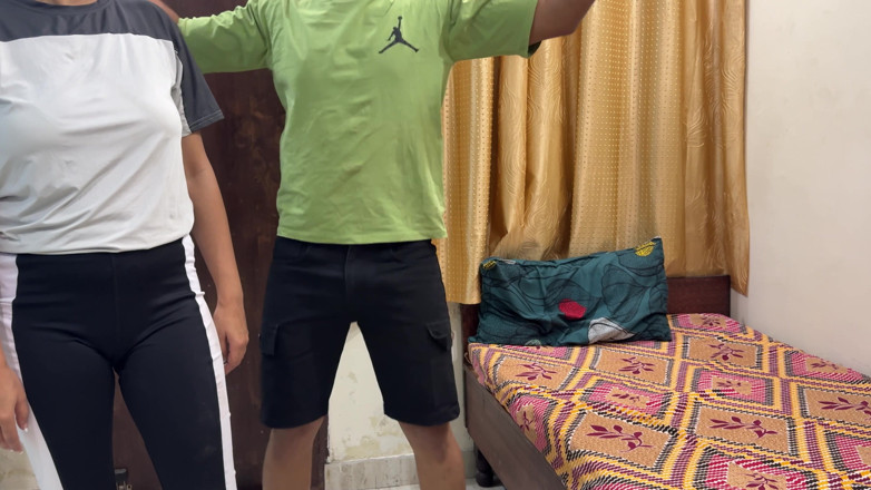 Hornycouple149: Stepsister Was Late for the Gym. Only Few Minutes Left...