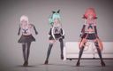 Mmd anime girls: Mmd R-18 Anime Girls sexy taneční klip 371
