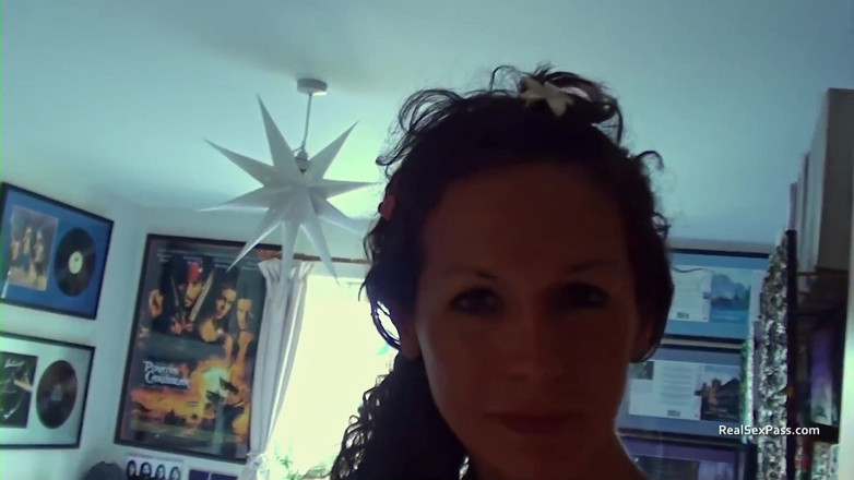 Transexual Fun: Candid behind the scenes footage of two females with a...