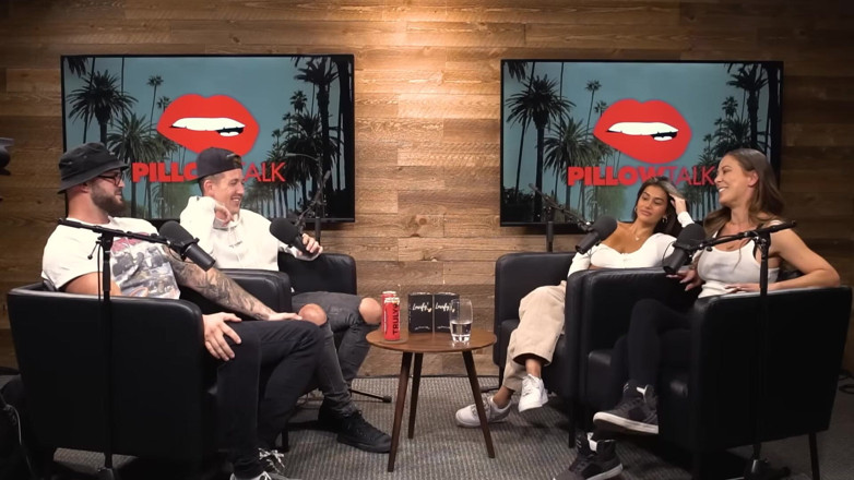 Pillow Talk: Cherie Deville Hooks up with Sara Rose in Podcast Studio