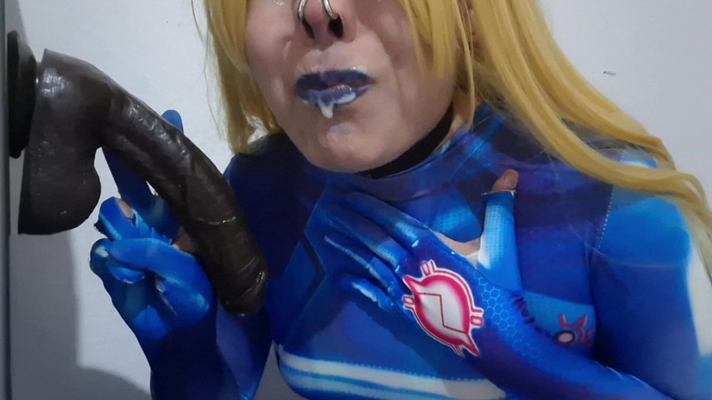 fermerino: Versión Completa: Linda Samus Femboy Con Arnés Para La Nariz...