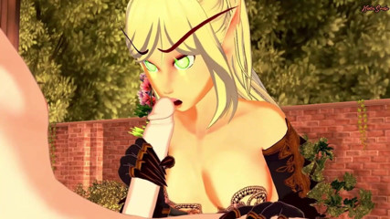 Hentai Smash: İç çamaşırlı ateşli warcraft elf 69 yapıyor ve sonra ağzını sikiyor, ağzına...
