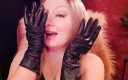 Arya Grander: Asmr：黑色工作手套。Arya Grander