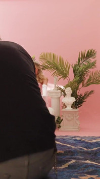 Bts - Addison blonde sawo menunjukkan buah dada dan pepeknya!