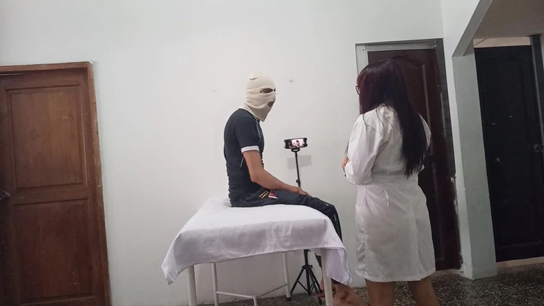 NEGRITA SEXY: The Massage at the Institute Ended Deliciously! My Boyfriend Came...