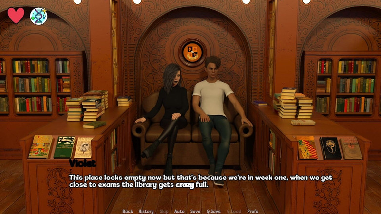 AVNTeller: Elmwood University # 23 - appuntamento romantico con una calda ragazza gotica tettona