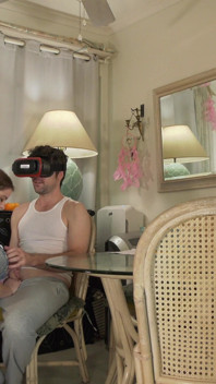 Stepson gets sex while watching VR porn