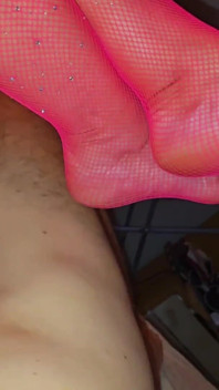 Anna Fire Fucks in Pink Tights