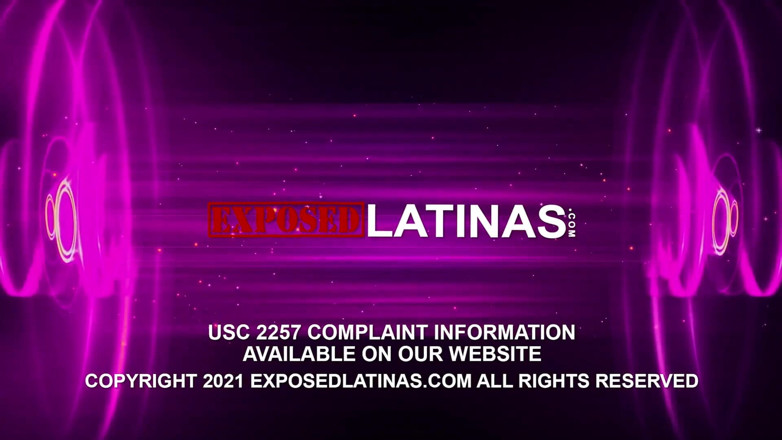 Exposed Latinas: Horny latina brunette gets a big dick to play with