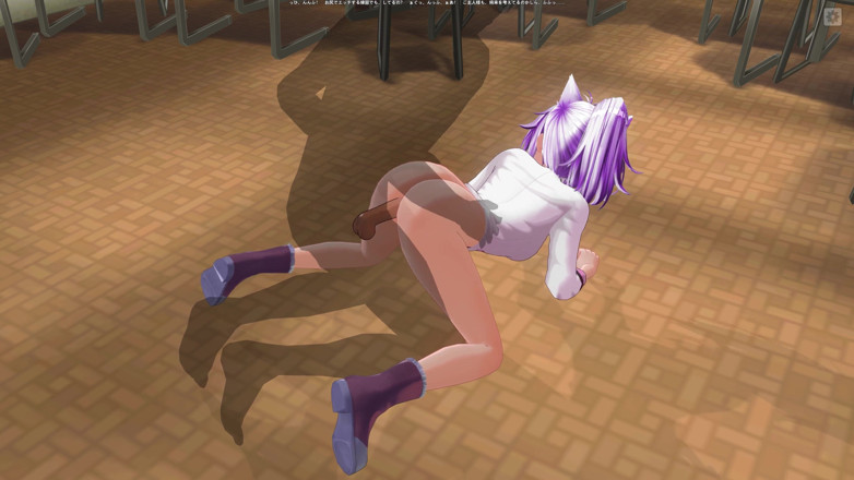H3DC: 3D HENTAI女子大生は、教室の床のお尻で犯さ