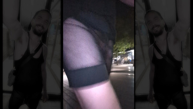 kinkygaynudist: Půlnoční mesh šílenství (letní procházka ke ztrátě kontroly)