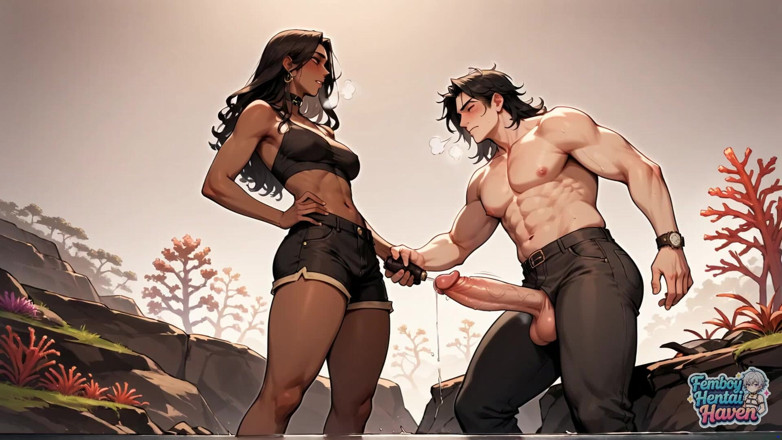 Femboy Hentai Haven: Transvestite's Anal Worship in Nature's Embrace Is an Extraordinaire XXX...