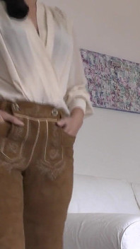 Bawarski Lederhosen: Be My Ass-sniffer and Cum, Lady Victoria Valente