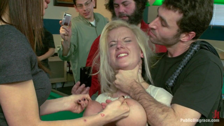 Public Disgrace by Kink: 19 Year Old with Huge Natural Tits Gets Humiliated and...