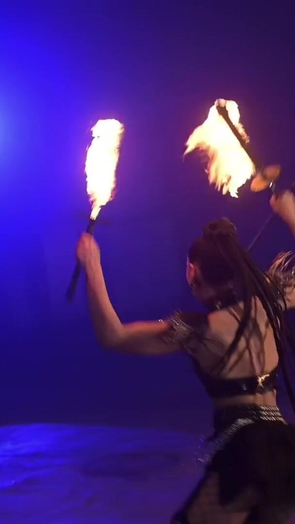 DPeggingD: Fire Perfomance by Cara Croft