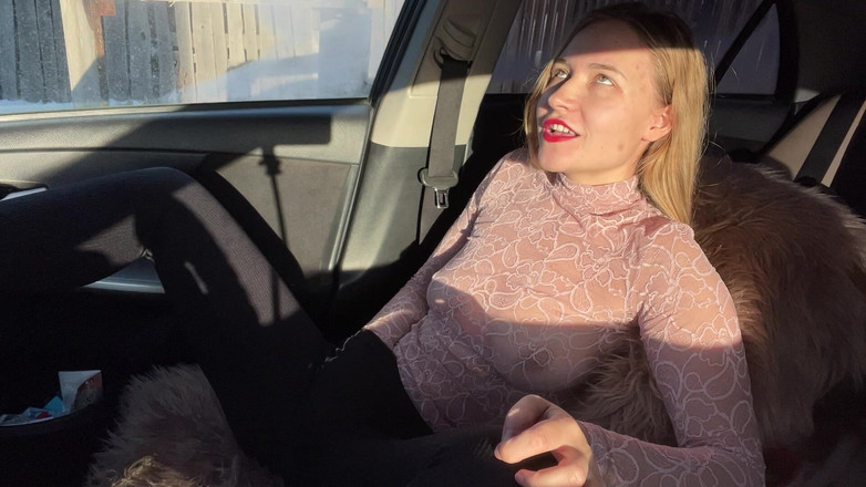 Stacy_via: Kocamı bekleyemedim ve arabada orgazm olmaya karar verdim!