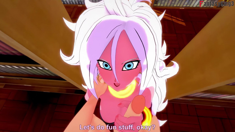 Fantasy king: Android 21 se masturbează în bibliotecă, așa că o ajut - Dragon Ball...