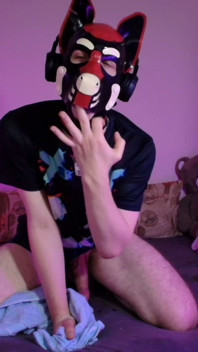 Playful Pup Jerks and Cums in Every Pose