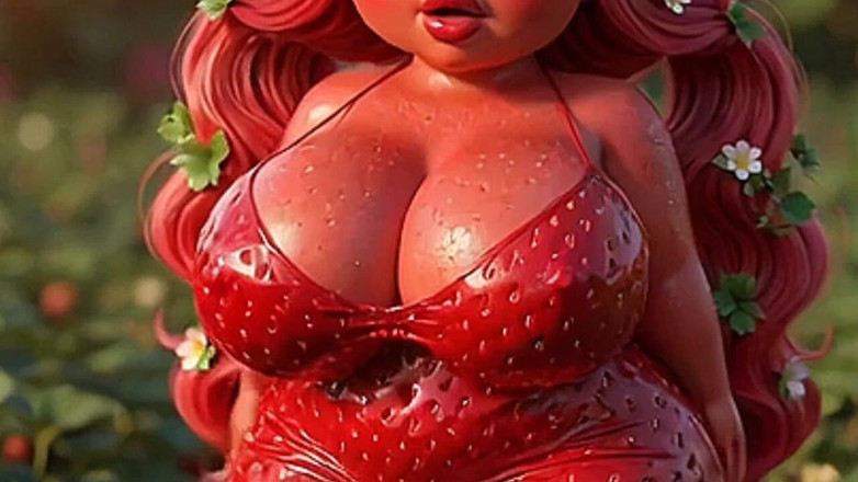 Animate golden: Sweet Strawberry but Nice Slut - Talks Dirty and Moves Her...