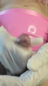 Cv Your Sexy Elf Using Gloves to Show You How Eat Cum