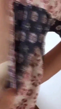 Hairy, Mature Stepmother Showing off in Front of Her Son's Friends to Masturbate