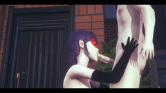 HentaiTubes: Bug - Girl Bug Hard Sex with Catnoir in the Street -...