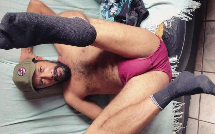 Hairy stink male: Huge Load