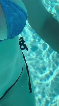 Artemisia love sexy bikini, dicke möpse, Unterwasser-fetisch am pool