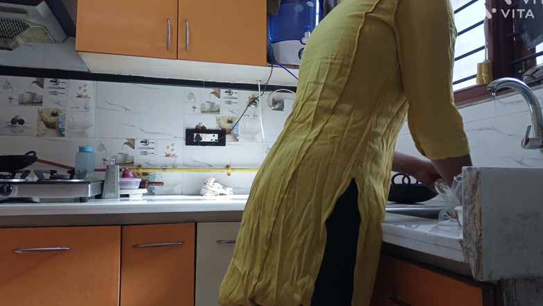 GlamorousBow9: Indian Maid Stepaunty Big Ass Sucking and Anal Sex with...