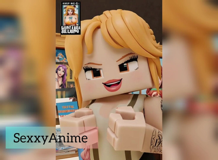 Sexxy anime: Beautiful Minecraft Models