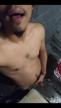 Latino Boy Masturbates in His Toilet