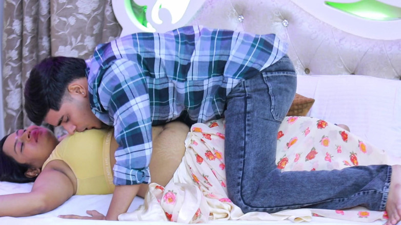 Triflicks: Younger Stepbrother Penis Got Hard After Seeing the Beauty of...