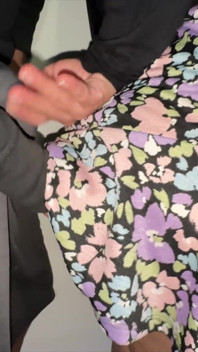 She Grabs the Penis of a Stranger with a Huge Erection.