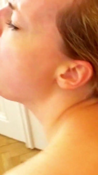 Blonde skinny teen lets step father fuck her when stepmother is away