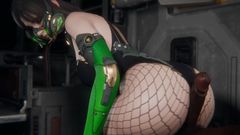 Madruga3d Freina From the First Descendant: Sexy Big White Ass Jerking off a Huge Black Cock