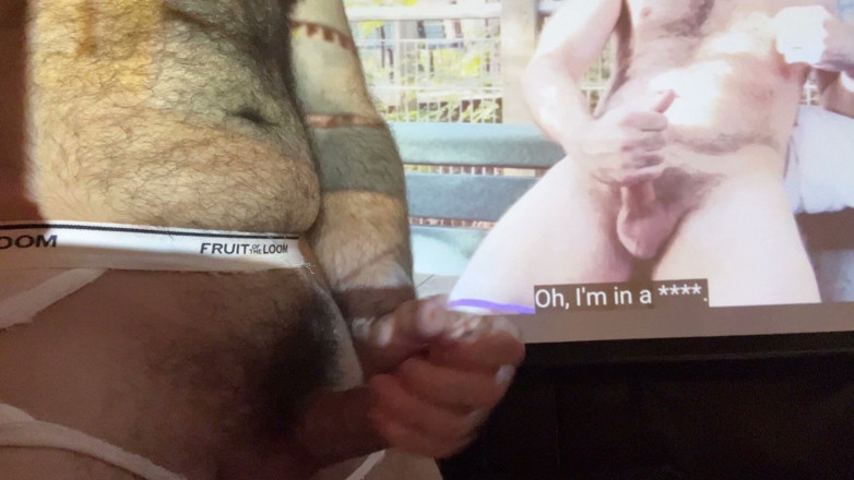 Hairy Wolfe: Married Hairy Muscle Stepdaddy Neighbor in Briefs Gets Horny Shows...