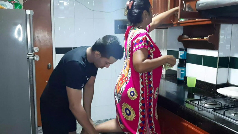 Aly: Tasting My Stepmother's Rich Pussy in the Kitchen