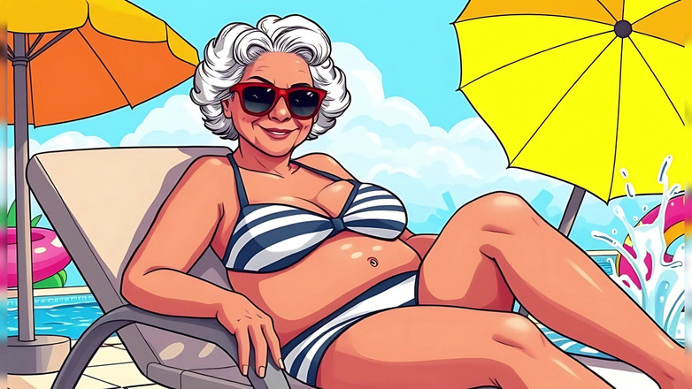 AI Porn: Cartoon Bikini Dojrzewa (nie nago)