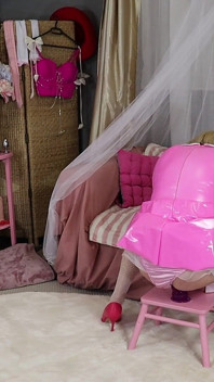 Sissy Dee Playing in Her New Room When Lady Fee Joins Her