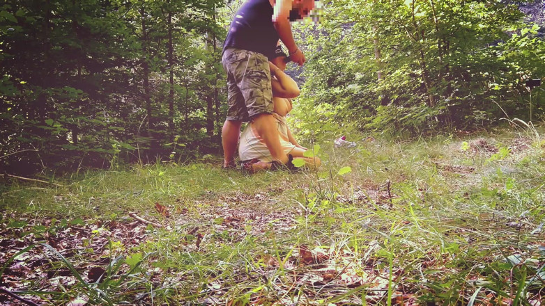 Toilet Mommy: Milf slut training in forest